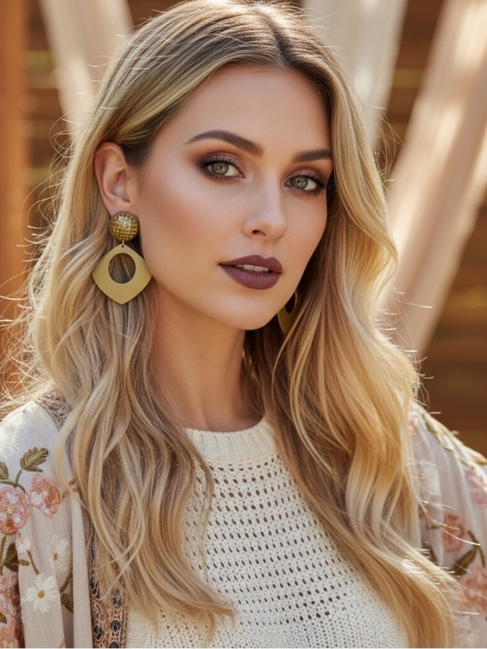 NWT Tuckernuck Gold Lennon Drop Earrings